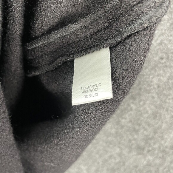 Banana Republic Black Italian Fabric Wool Knit Collared Sheath Dress Size 2 - Picture 8 of 8